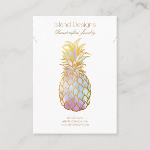 Carte d'affichage pour bijoux à ananas