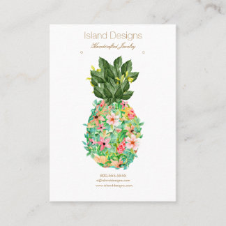 Carte d'affichage pour bijoux à ananas