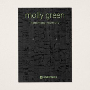 Carte d'affichage pour bijoux à oreille de liège m