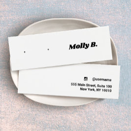 Carte d'affichage pour bijoux à oreille rétro