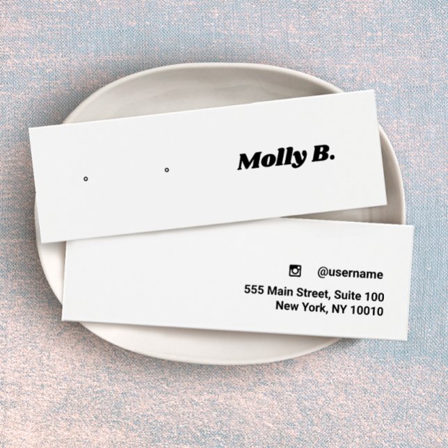 Carte d'affichage pour bijoux à oreille rétro (Créateur téléchargé)