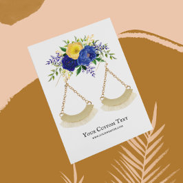 Carte d'affichage pour bijoux à oreilles ・ Aquarel