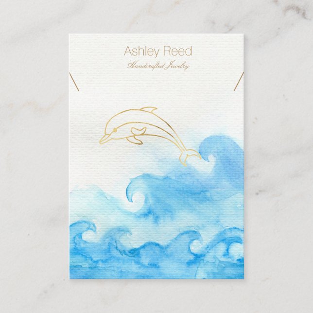 Carte d'affichage pour bijoux/carte de visite (Devant)