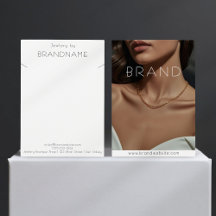 Carte d'affichage pour bijoux en collier photo