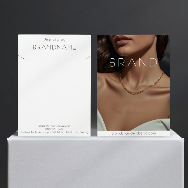 Carte d'affichage pour bijoux en collier photo (Créateur téléchargé)