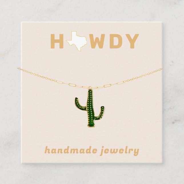 Carte d'affichage pour bijoux Texas Howdy (Créateur téléchargé)