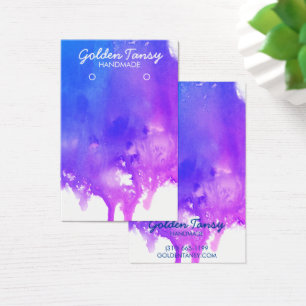 Carte d'affichage pour collier à oreille de peintu