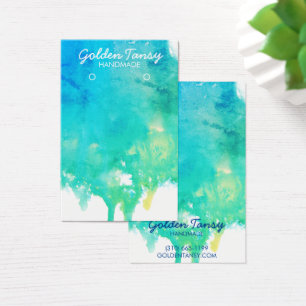 Carte d'affichage pour collier à oreille de peintu