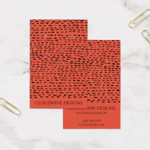 Carte d'affichage pour collier à oreille noire