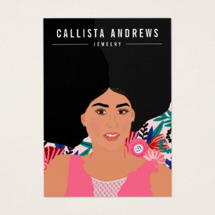 Carte d'affichage pour fille bohème