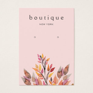 Carte d'affichage pour la bijouterie rose