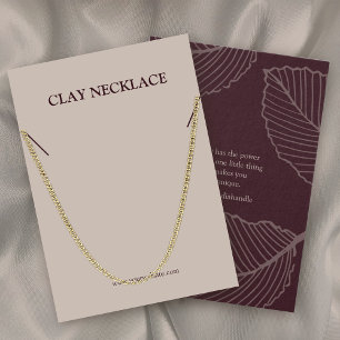 Carte d'affichage pour Motif à feuilles modernes