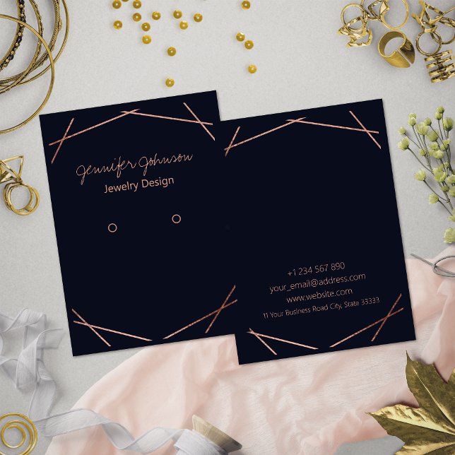 Carte d'affichage rose Gold Foil (Créateur téléchargé)