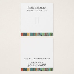 Carte d'affichage Rustique Chic Ring Bijoux