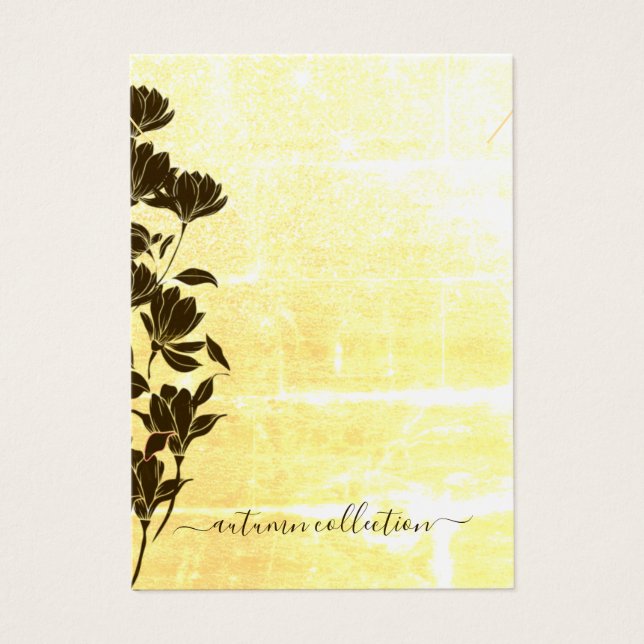 Carte d'affichage Rustique Floral Autumn Boho (Devant)