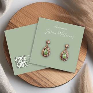 Carte d'affichage Sage Green Modern Script