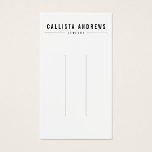 Carte d'affichage simple à cheveux blancs