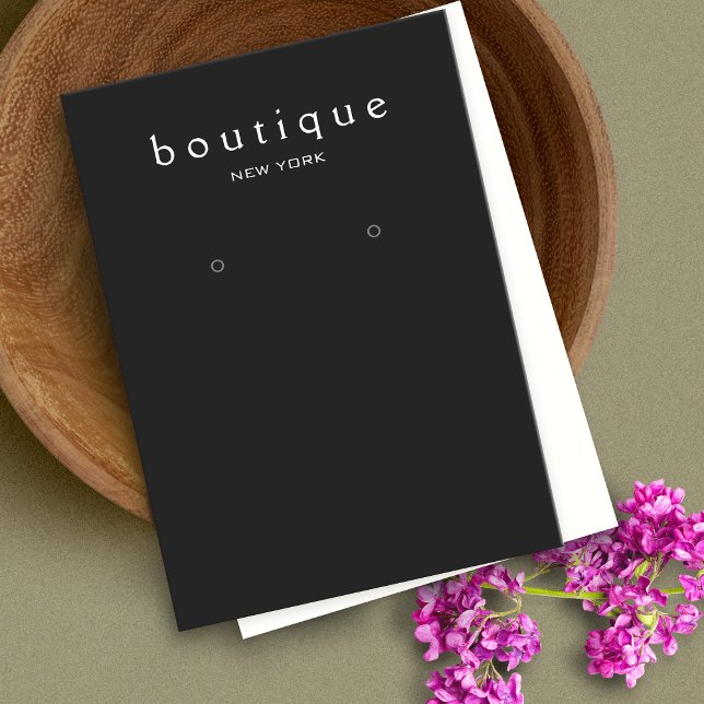 Carte d'affichage simple à oreille noire (Créateur téléchargé)