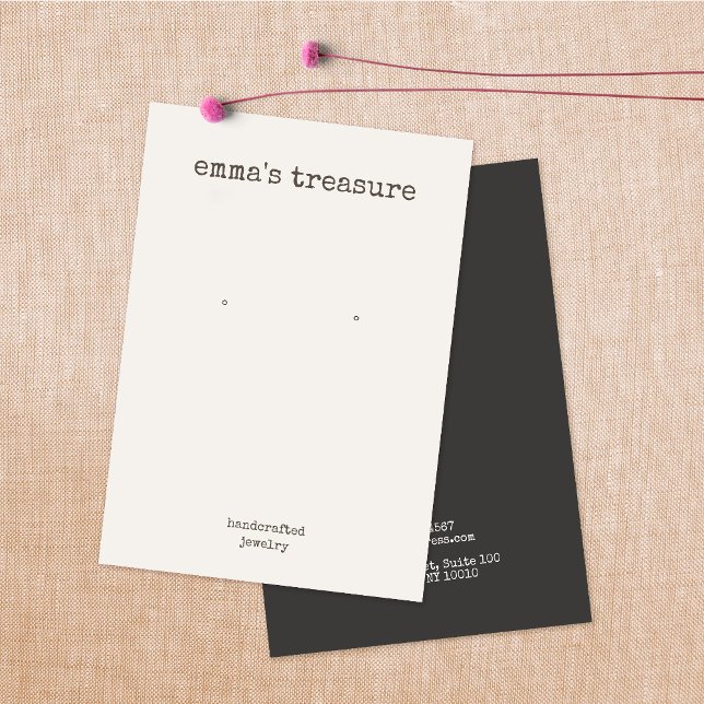 Carte d'affichage simple à oreille rustique (Créateur téléchargé)