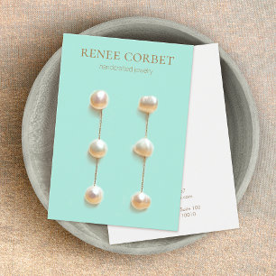 Carte d'affichage simple à oreille turquoise