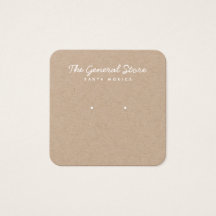 Carte d'affichage simple Boutique générale Kraft