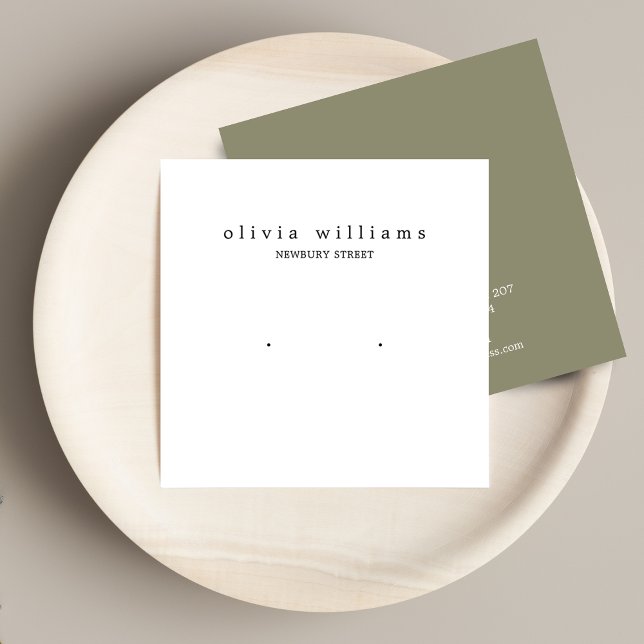 Carte d'affichage simple Carré pour oreille (Créateur téléchargé)