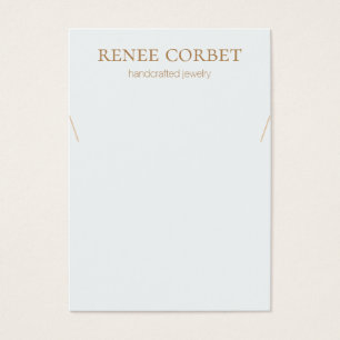 Carte d'affichage simple collier bleu clair