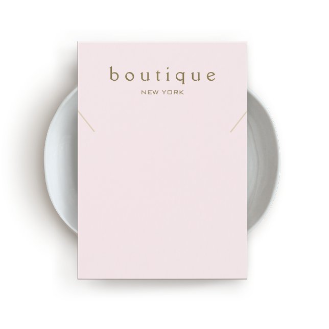 Carte d'affichage simple collier rose (Créateur téléchargé)
