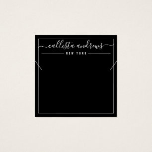 Carte d'affichage simple couleur noire blanche