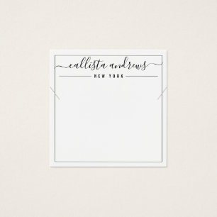 Carte d'affichage simple couleur noire blanche