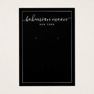 Carte d'affichage simple en noir et blanc