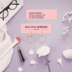 Carte d'affichage simple en rose noir