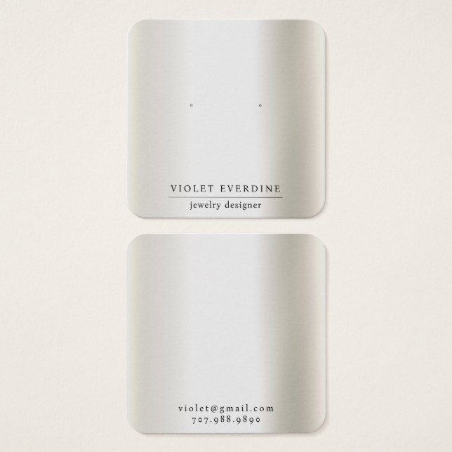 Carte d'affichage simple et minimale pour la typog (Devant & derrière)