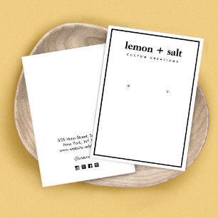 Carte d'affichage simple et moderne à bordure blan