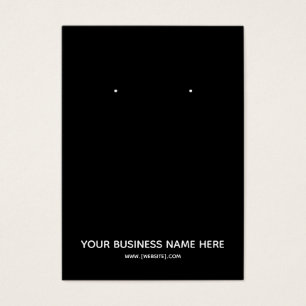 Carte d'affichage simple et moderne Black Custom E