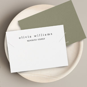 Carte d'affichage simple et moderne du bracelet de