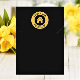 Carte d'affichage simple et moderne du collier log