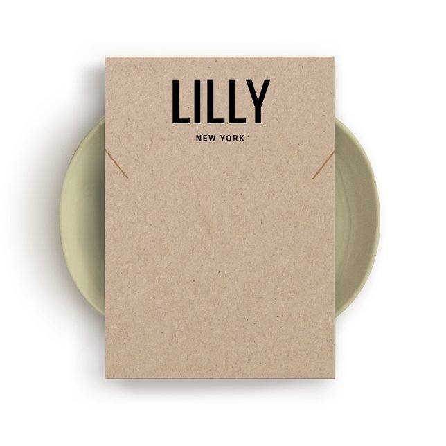 Carte d'affichage simple et moderne Kraft (Créateur téléchargé)