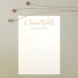 Carte d'affichage simple et moderne Satin Gold