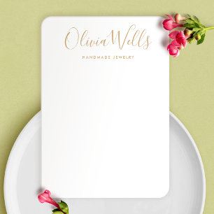 Carte d'affichage simple et moderne Satin Gold