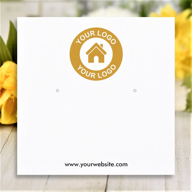 Carte d'affichage simple et personnalisée du logo (Créateur téléchargé)