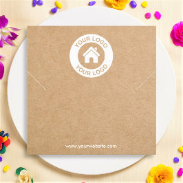 Carte d'affichage simple Kraft Papier Collier Brac