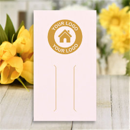 Carte d'affichage simple Logo Pink Hair Clip Barre