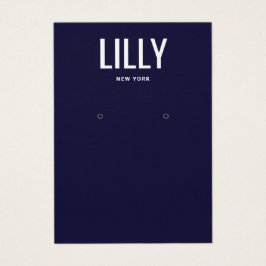 Carte d'affichage simple moderne bleu marine