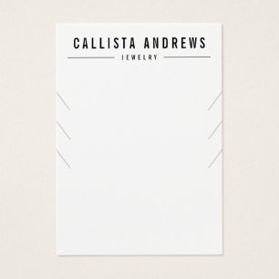 Carte d'affichage simple noir blanc à plusieurs co