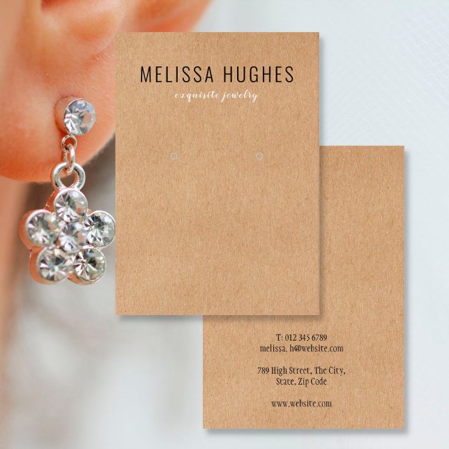 Carte d'affichage simple Rustique Kraft (Créateur téléchargé)