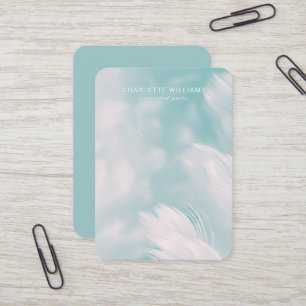 Carte d'affichage Soft Turquoise Petal Jewelry