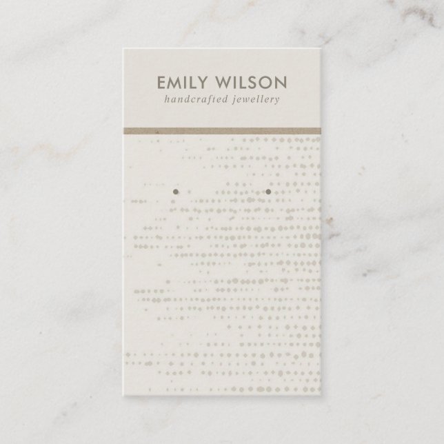 CARTE D'AFFICHAGE SUBTLE EGG WHITE STUD EARRING (Devant)