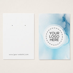 Carte d'affichage turquoise Blue Ombre Ink Earring