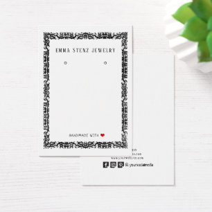 Carte d'affichage vintage Black French Frame